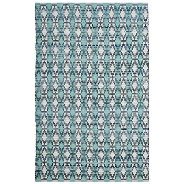 Montauk Small Rectangle Area Rug, Turquoise and Multicolor - 4 x 6 ft., Safavieh, Mfr#: MTK123C-4